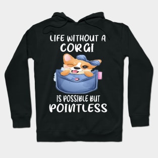 Life Without A Corgi Is Possible But Pointless (61) Hoodie